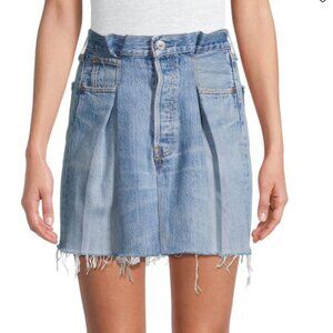 Re/Done x Levis Pleated Denim Skirt 27